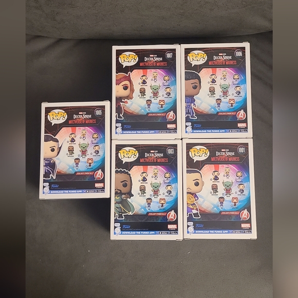Set of 5 Funko Pop! Doctor Strange in the Multiverse of Madness Movie Marvel - Picture 2 of 6